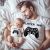 Father & Child Gamer Matching Shirts - Player One & Player Two | Perfect Father's Day Gift for Dad, Son, or Daughter | Fun Gaming Outfit